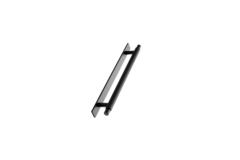 Greep manor back ba192 l254 zamak mat zwart